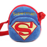 Superhero Spider Man Super Man Circle Crossbody Shoulder Bags for Toddlers Kids