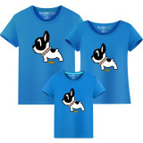 Matching Family Prints Cute Puppy Famliy T-shirts Top