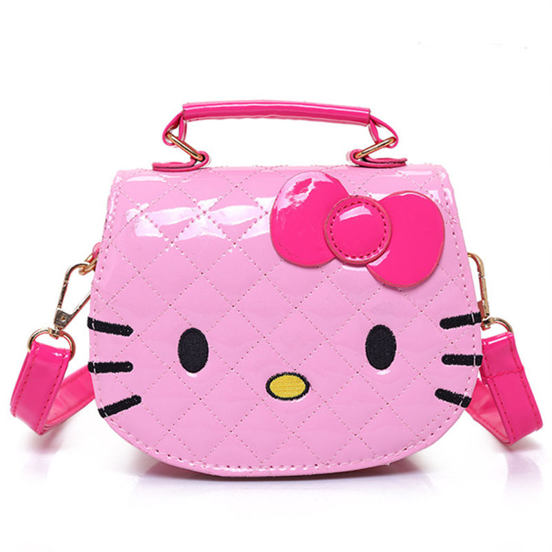 Hello Kitty Quilted Lining Plaid Crossbody Shoulder Handbag for Toddlers Kids