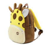 Kindergarten School Backpack Brown Giraffe Animal School Bag For Toddlers Kids