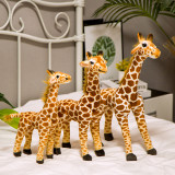 Brown Giraffe Soft Stuffed Plush Animal Doll for Kids Gift