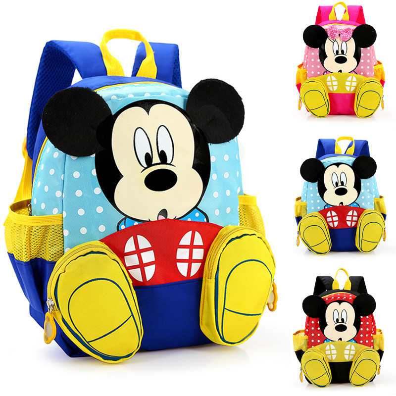 Kindergarten School Backpack Mickey Mouse School Bag For Toddlers Kids