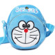 Blue Doraemon Plush Circle Crossbody Shoulder Bags for Toddlers Kids
