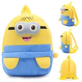 Kindergarten School Backpack Yellow Minions School Bag For Toddlers Kids