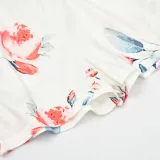 Mommy and Me Matching Red Flowers Summer Slips Jumpsuit Romper