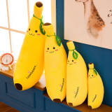 Yellow Banana Soft Stuffed Plush Fruit Doll for Kids Gift