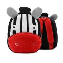 Kindergarten School Backpack Black Zebra Animal School Bag For Toddlers Kids