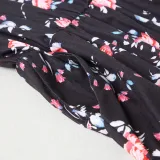 Mommy and Me Matching Red Flowers Summer Slips Jumpsuit Romper