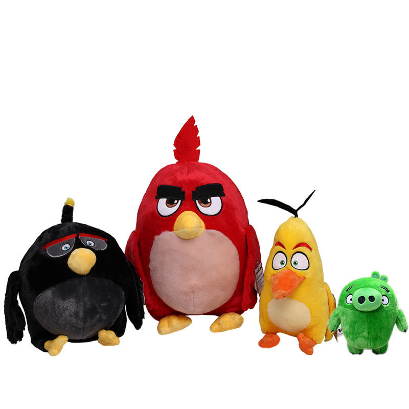 green angry bird plush