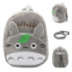 Kindergarten School Backpack Grey Totoro School Bag For Toddlers Kids