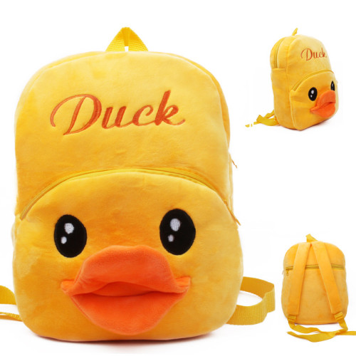 Kindergarten School Backpack Yellow Duck School Bag For Toddlers Kids