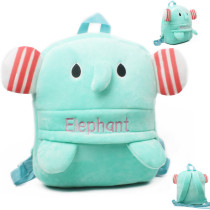 Kindergarten School Backpack Green Elephant School Bag For Toddlers Kids