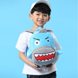 Kindergarten School Backpack Blue Shark Animal School Bag For Toddlers Kids