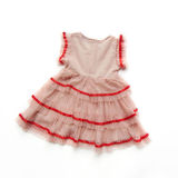 Toddler Girls Rainbow Hearts Layers Wrinkle Tutu Dress