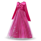 Toddler Girls Rose Purple Princess Dress