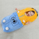 Newborn Baby Yellow Minions Thicken Cotton Flannel Sleeping Bag 0-24M