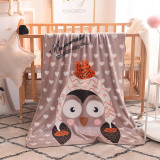 Print Flamingo Bear Rabbit Blanket Sleeping Cape