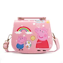 Pink Pig Crossbody Shoulder Handbag for Toddlers Kids