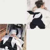 Cute Rabbit Knit Blanket For Kids
