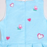Toddler Girls Print Pig Hearts Sleeveless A Line Dress