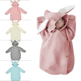 Newborn Baby Wrap Swaddle Knit Blanket Rabbit Sleeping Bag