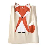 Print Knit Fox Sleeping Blanket