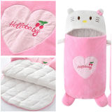 Newborn Baby Green Hello Kitty Cat Thicken Cotton Flannel Sleeping Bag 0-24M