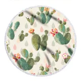 Prints Cactus Cotton Beach Towel Blanket Table Cover Wall Hanging