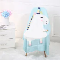 Print Knit Unicorn Sleeping Blanket