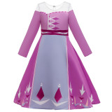Toddler Girls Frozen 2 Elsa Purple Princess Dress