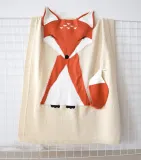 Print Knit Fox Sleeping Blanket