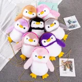 Cute Plush Stuffed Penguin Crossbody Shoulder Bag for Toddlers Kids