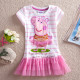 Toddler Girls Print Peppa Pig Stripes Tutu Dress