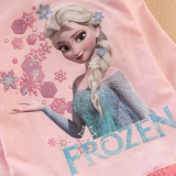 Toddler Girls Print Princess Snowflake Sequins Stars Long Sleeves Tutu Dress