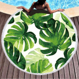 The Tropical Palm Leaves Cotton Beach Towel Blanket Table Cover Wall Hanging