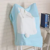 Print Knit Rabbit Sleeping Blanket