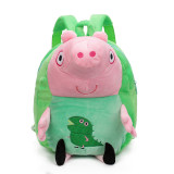 Kindergarten School Backpack Plush Peppa Pig Dinosaur School Bag For Toddlers Kids