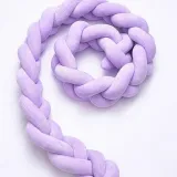 Infant Soft Pad Braided Crib Bumper Knot Pillow Cushion Cradle Decor for Baby