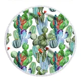 Prints Cactus Cotton Beach Towel Blanket Table Cover Wall Hanging