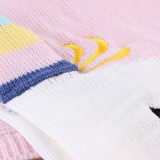 Print Knit Unicorn Sleeping Blanket