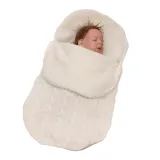 Newborn Baby Wrap Swaddle Knit Blanket Thick Fleece Sleeping Bag