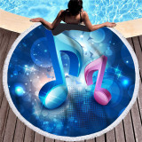 Prints Music Mark Cotton Beach Towel Blanket Table Cover Wall Hanging