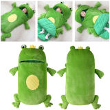 Newborn Baby Green Frog Prince Thicken Cotton Flannel Sleeping Bag 0-24M