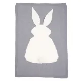 Cute Rabbit Knit Blanket For Kids