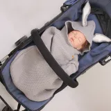 Newborn Baby Wrap Swaddle Knit Blanket Rabbit Sleeping Bag