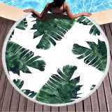 The Tropical Palm Leaves Cotton Beach Towel Blanket Table Cover Wall Hanging