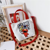 Sesame Street Crossbody Shoulder Canvas Handbag for Toddlers Kids