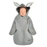 Newborn Baby Wrap Swaddle Knit Blanket Rabbit Sleeping Bag