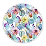 Prints Cactus Cotton Beach Towel Blanket Table Cover Wall Hanging