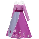 Toddler Girls Frozen 2 Elsa Purple Princess Dress